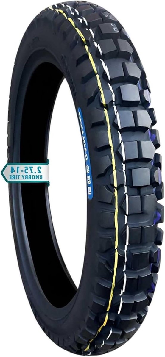 Off-road band - Dirtbike band - Avontuurlijk rijden - Superieure tractie - 2.75-14 inch - Zwart