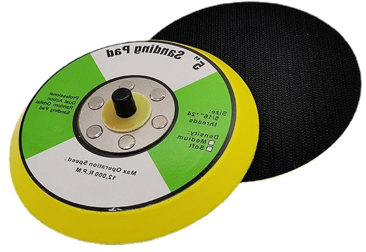 Dailygoods - Schuurschijf 125 mm met M8 Schroef voor Polijsten en Slijpen