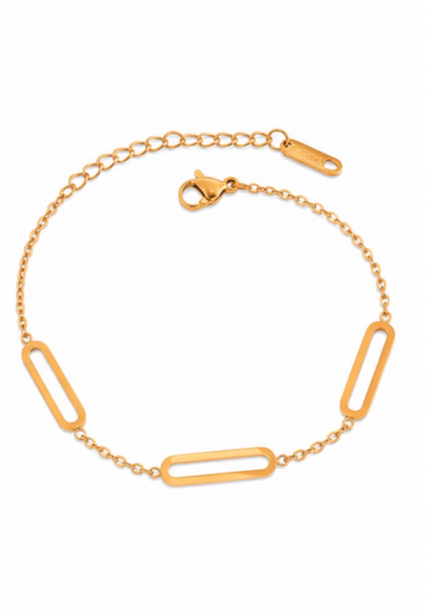 Armband - Goudkleurig- verguld - dames - Vrouwen - feest sieraden - verjaardag cadeau - cadeau - vakantie