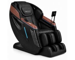 AlienComfort™ Therapeutische Massagestoel ATLAS Zwart - SL-Track - 4D+ Ultra Rollers & 18 Airbags - Zero Gravity - Lichaamsscan - Incl. Massagegun