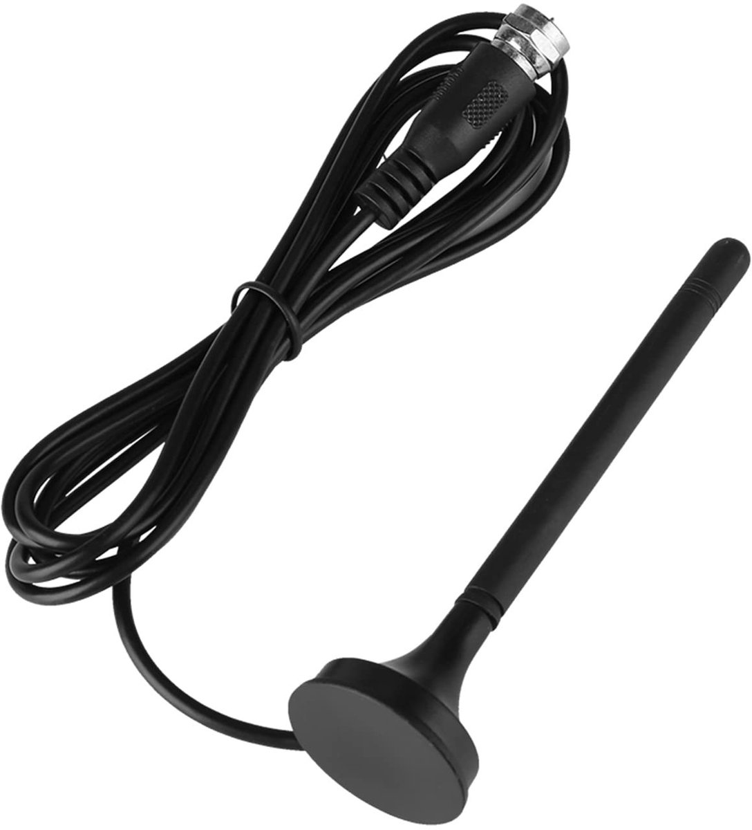 Dailygoods - Dailygoody - Digitale DVB-T TV Binnenantenne - Magnetische Voet - 1.4m Kabel Ontvangst - Verbeter Digitale Signalen - Geschikt voor Thuisgebruik - Com...