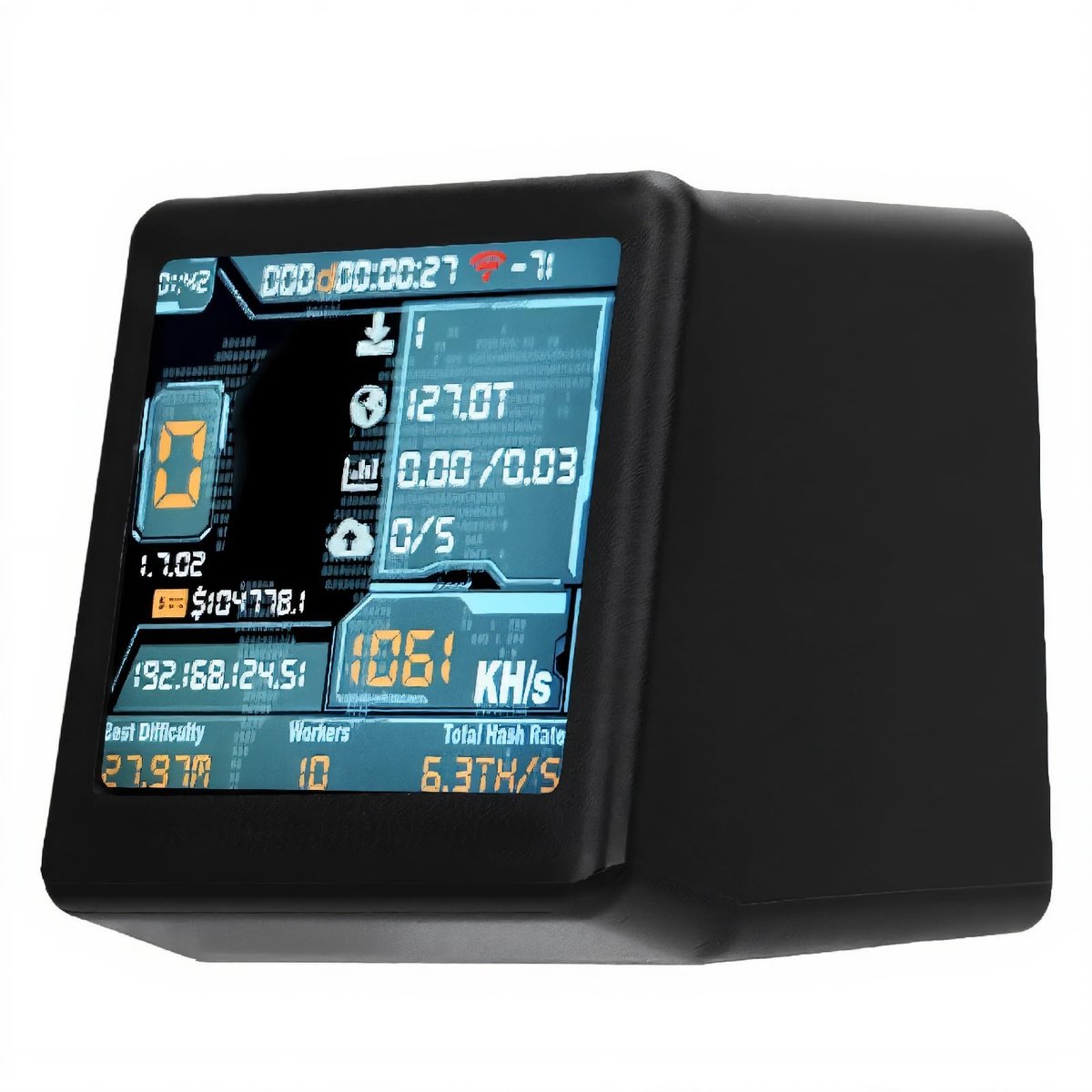 Dailygoods - Bitcoin Miner met 1,54-inch Display en Hoge Hashrate