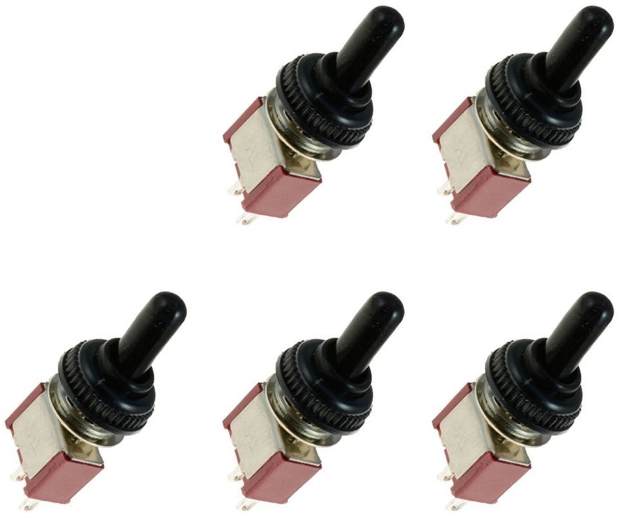 Dailygoods - Dailygoody - Mini Rocker Switch - ON/OFF Schakelaar - Geschikt voor Panel Mount - Waterproof - 2-Pins Schakelaar - Ideaal voor Elektrische Apparaten e