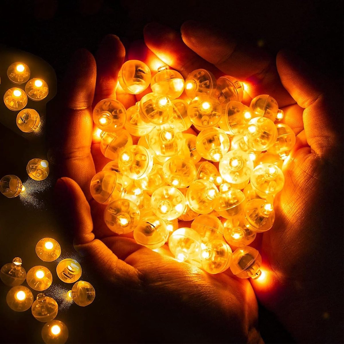 Dailygoods - Set van 50 LED-Ballonlampen voor Decoratie