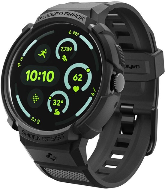 Spigen Rugged Armor Pro Hoesje Voor Google Pixel Watch 4 45Mm Mat