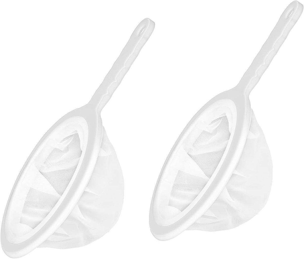 Set van 2 Fijne Zeefjes voor de Keuken - Perfect voor Sap, Melk, Thee en Koffie - Ultrafijne 100 en 300 Mesh Filter voor Yogurt en Meer