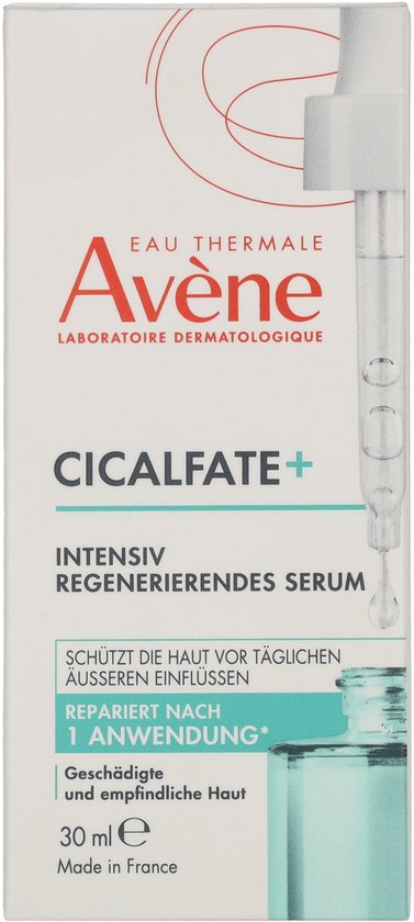 Verpakking van Avène Cicalfate+ Intensief Regenererend Serum, 30 ml.