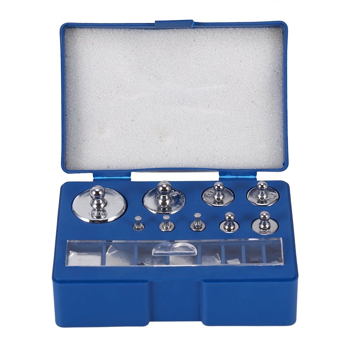 Dailygoods - Dailygoody - 17-delige kalibratiegewichtset - Precisie gewichten voor juwelenweegschaal - Inclusief pincet - Zilver - Professioneel kalibreren - Ideaa