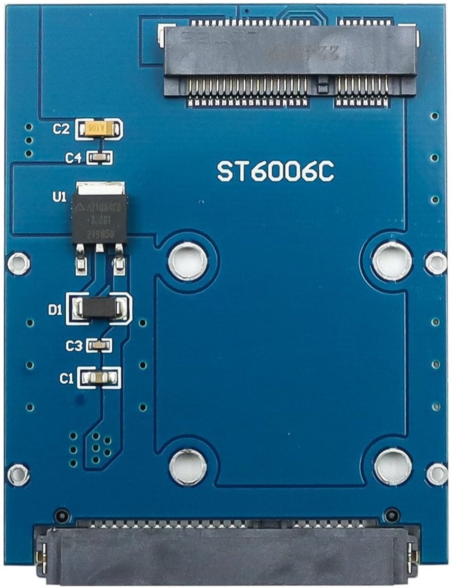 Dailygoods - Dailygoody - Adapterkaart - Ultradunne Mini PCI-E - 2,5 inch - SSD Compatibility - Voor mSATA Harde Schijven - Compact Formaat
