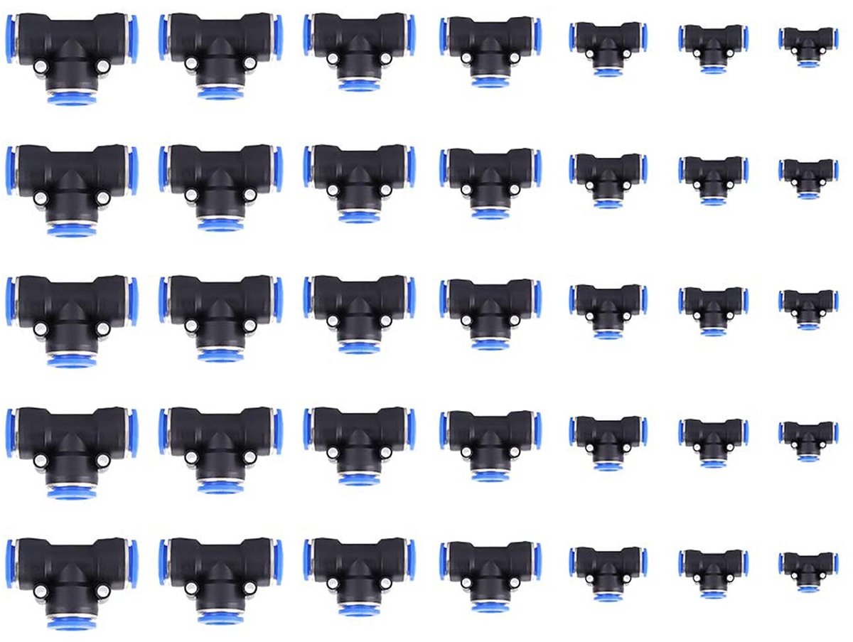 Dailygoods - Dailygoody - Pneumatische Koppeling - 35-delige Set voor Luchtleidingen - Snelle en Efficiënte Koppelingen - Geschikt voor Gereedschap - Ideaal voor L