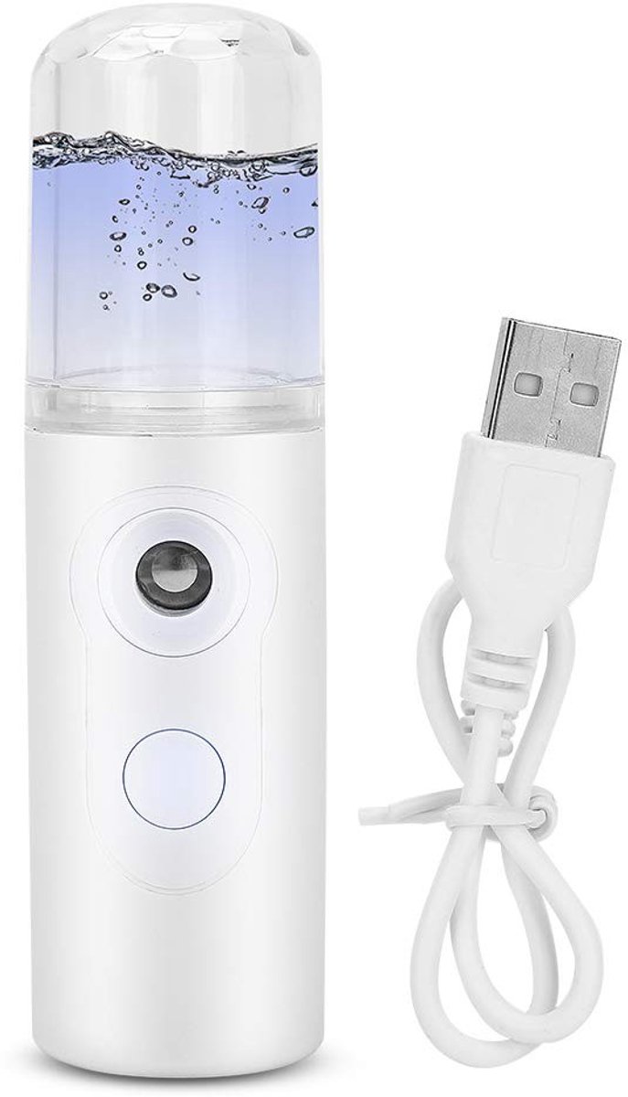 Dailygoods - Dailygoody - Draagbare Gezichtsstomer Mini - Handige Mist Gezichtsspray - USB-oplaadbaar - Hydraterend - Voor Gezicht en Lichaam - Compact