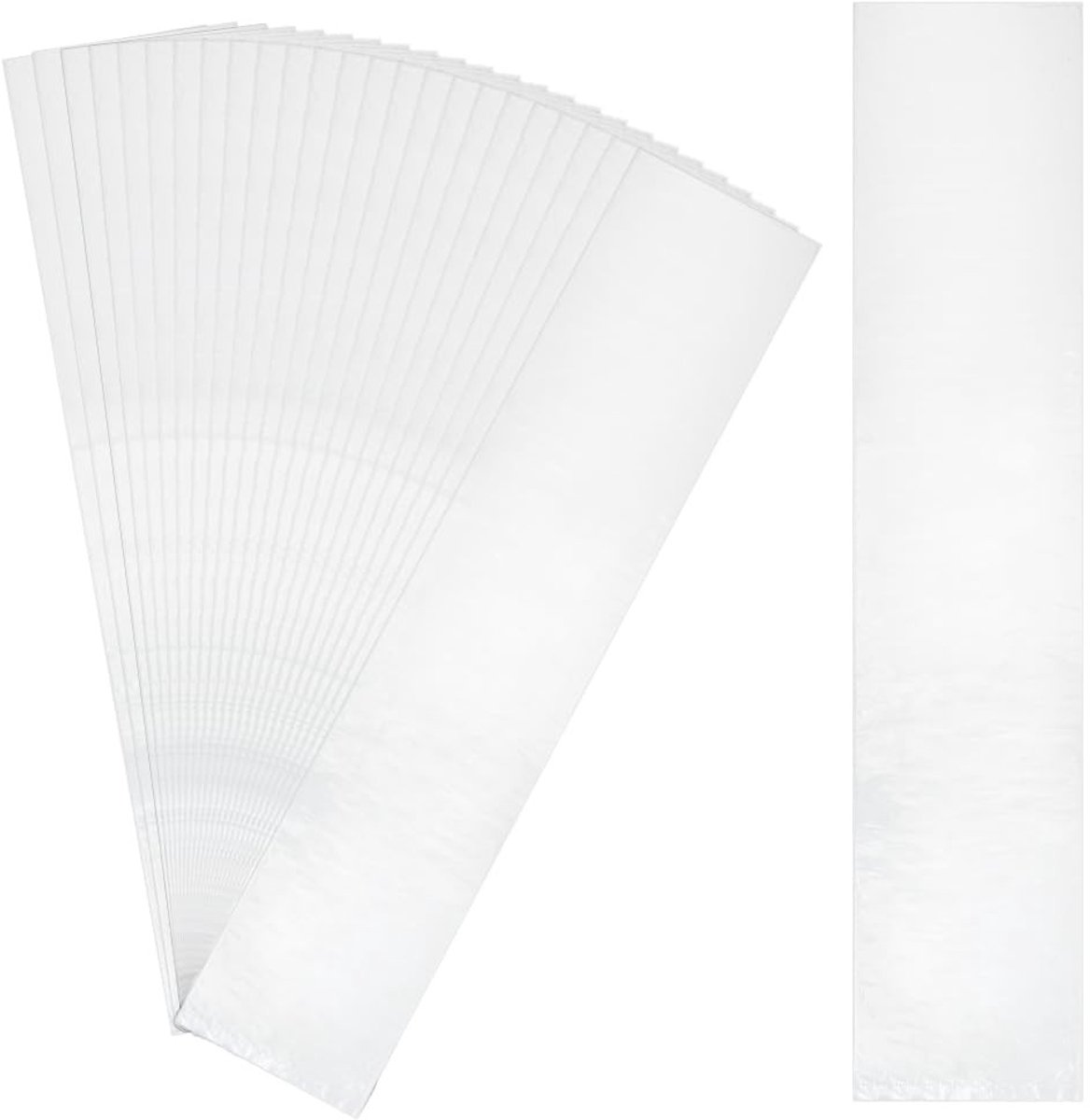 Dailygoods - Dailygoody - Transparante cellofaanzakjes - Geschenken verpakken - 75 x 17 cm - Kunststof hoezen - Posters en kalligrafie - Ideaal voor creativiteit