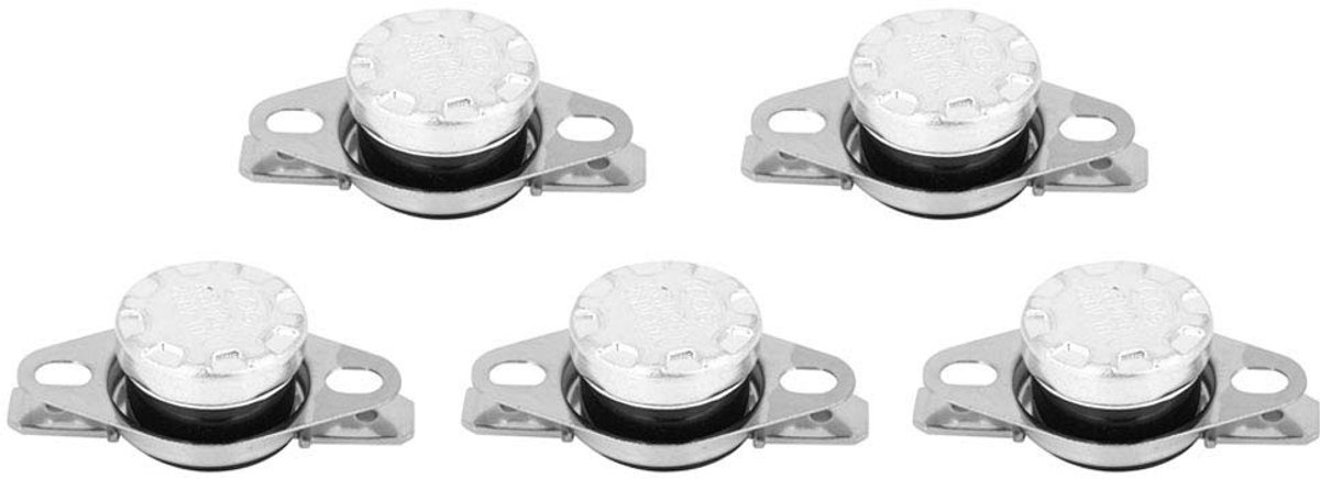 Dailygoods - Dailygoody - Thermostaat - Temperatuurregeling - Hoge nauwkeurigheid - Compact formaat - Thermische schakelaar - Geschikt voor fietsen - 5 stuks