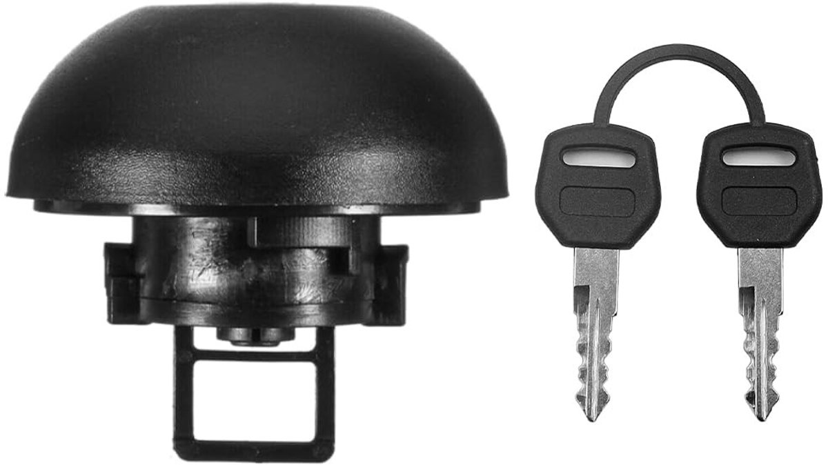 Dailygoods - Dailygoody - Brandstofdop motorfietsen - Benzine-dieselslotafdekking - Zwart - Tankdop met sleutels - Veilig en betrouwbaar - Geschikt voor motorfiets