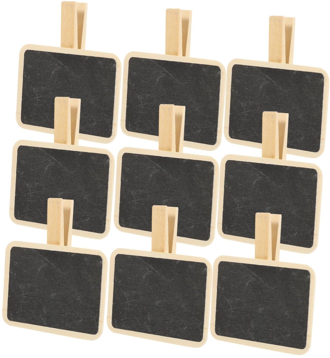 Dailygoods - Dailygoody - Berichtenborden - Mini-bordklemmen - Afwasbaar en veelzijdig - Bruiloft kleur - PVC materiaal - Geschikt voor foto's en decoratie - 10 st