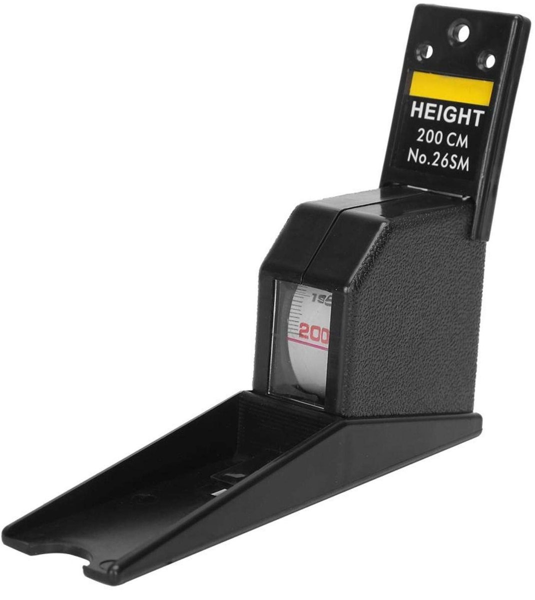Dailygoody - Wandgemonteerde Stadiometer - Hoogte meten - Compact en nauwkeurig - Zwart - Meetmeter voor kinderen en volwassenen - Ideaal voor thuisge