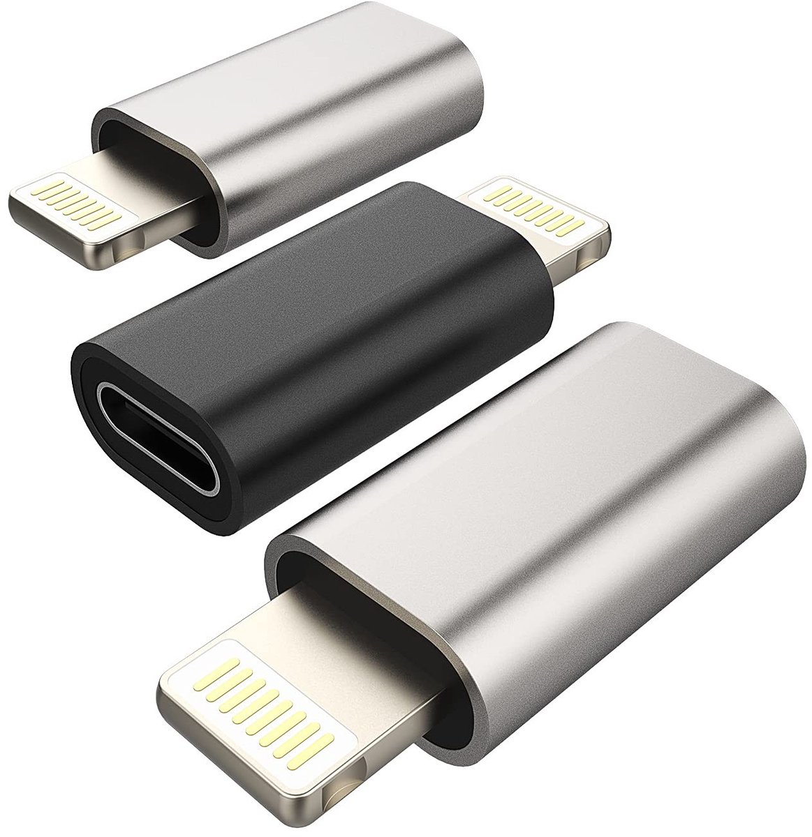 Dailygoods - USB C naar Lightning Adapter Set (3 stuks)