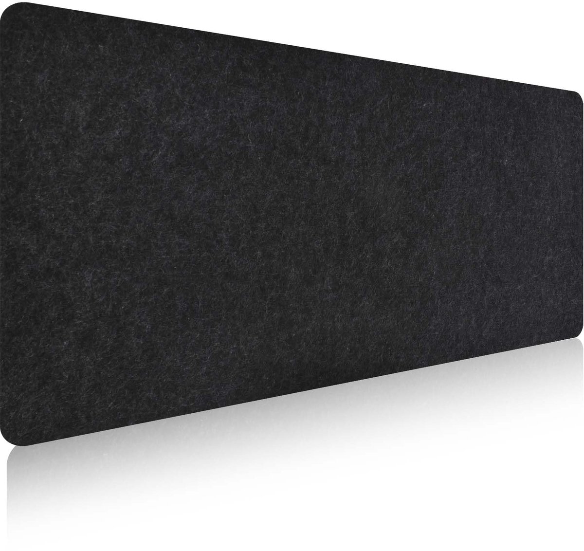 Dailygoods - Dailygoody - Bureauonderlegger - Vilten Muismat - Antislip - Groot 80 x 40 cm - Bureaumat voor Studenten - Zwart