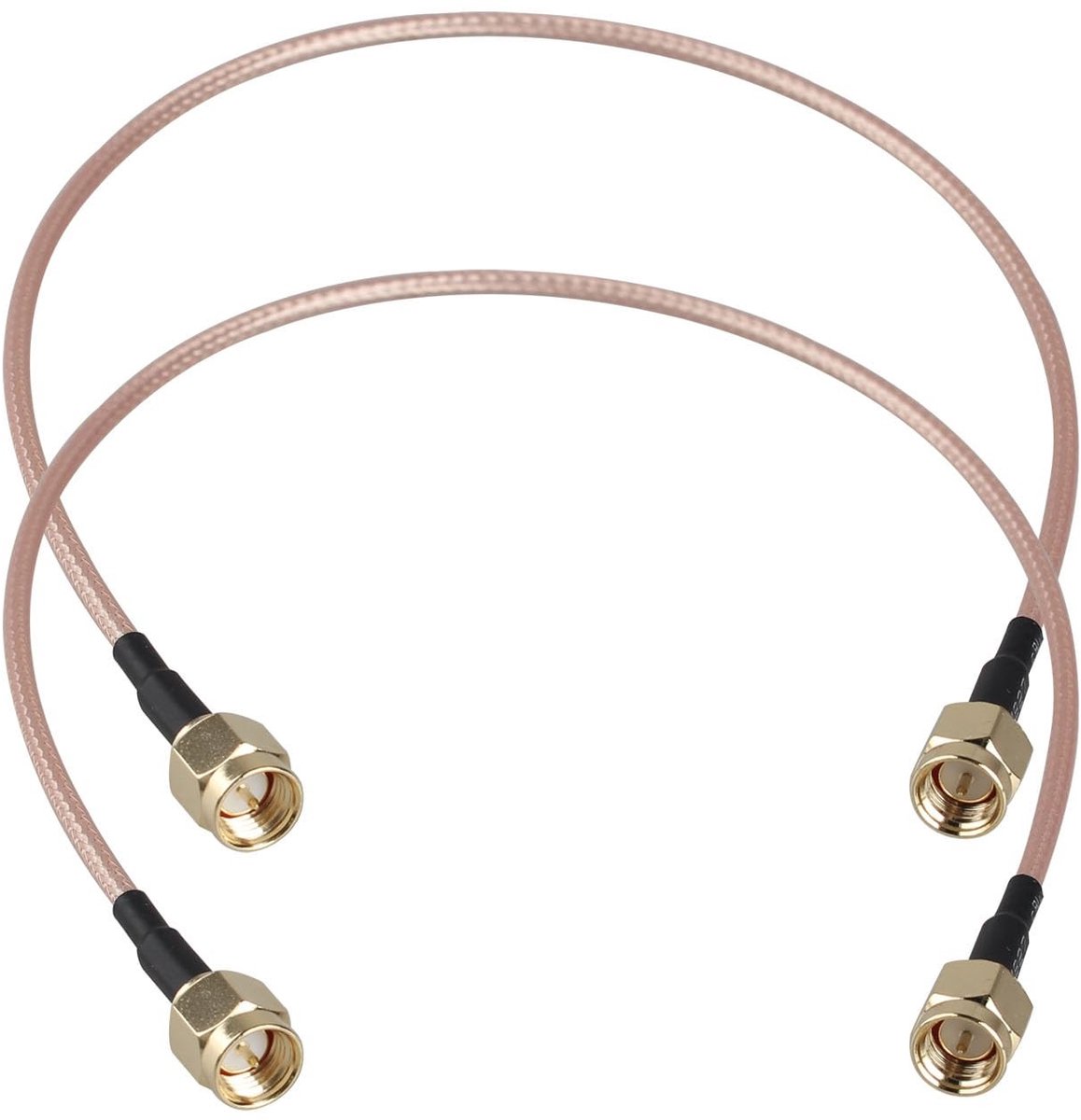 Dailygoods - Dailygoody Mannelijke naar Mannelijke Antenne Verlengkabel - Hoogwaardige kwaliteit - 30cm - Coaxiale Jumper Kabel - Laag verlies - Geschikt...