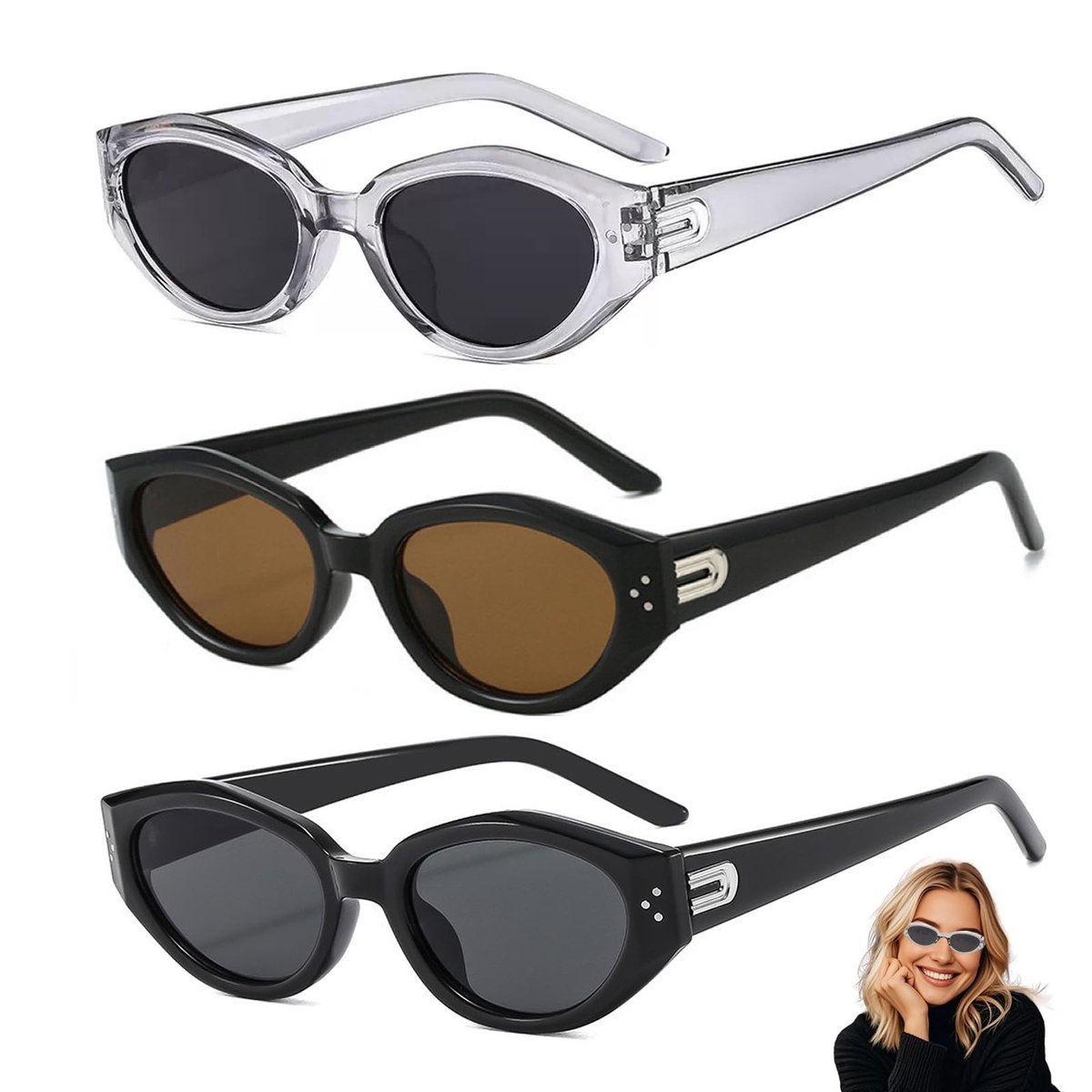 Dailygoods - Retro Zonnebril met Kattenogen voor Dames en Heren