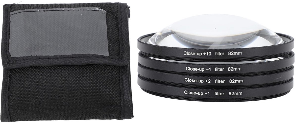 Dailygoods - Close-up Macro-lensfilterkit met 4 Lenzen voor Fotografie