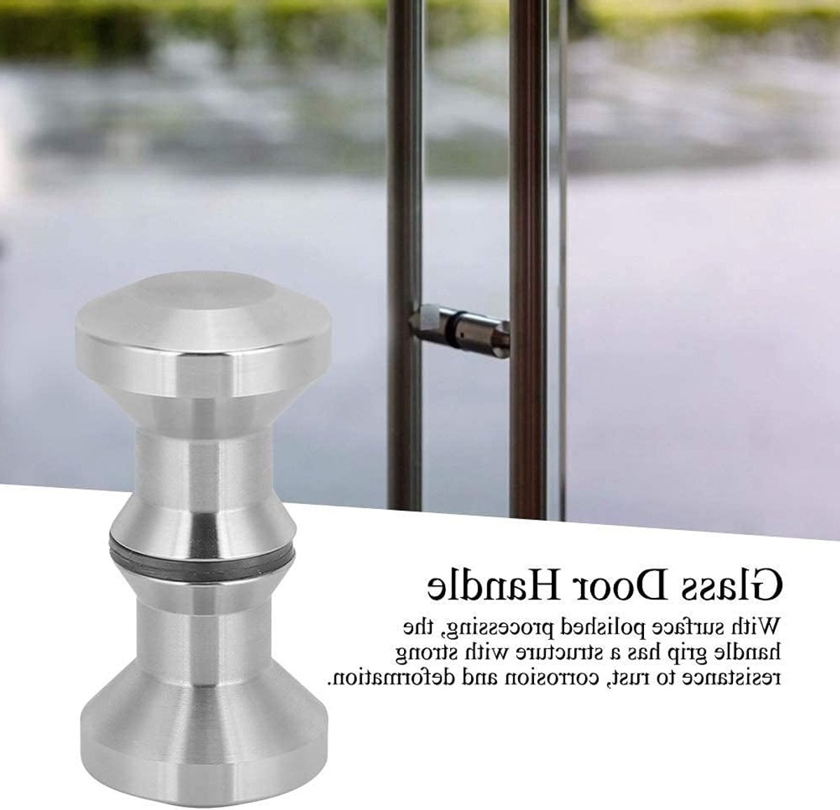 Stainless Steel Douchedeur Handgrepen - 2 Stuks Glazen Deurklinken met Schroeven voor Badkamer en Douchepanelen