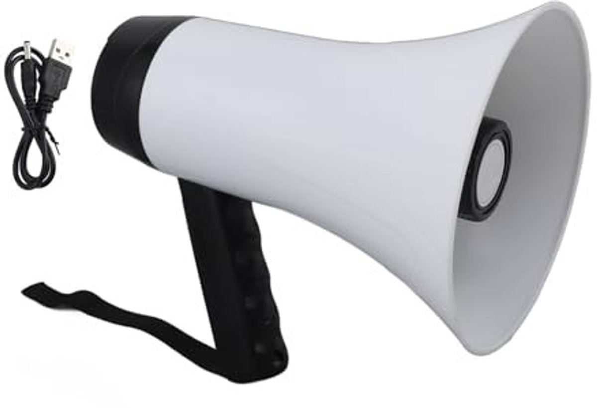 Dailygoody - Draagbare megafoon - Ultra lange transmissie - Krachtig geluid - Handheld formaat - Spraakrecorder - USB-oplaadbaar voor evenementen -