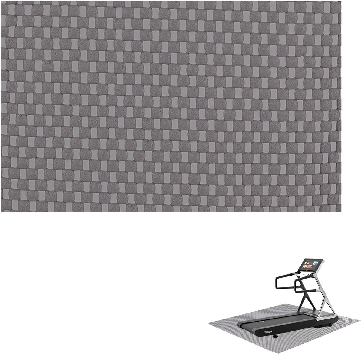 Dailygoody - Antislip Mat - Verbeterde Stabiliteit - Grijs - Lichtgewicht Rubber - Geschikt voor Bureau - 63,62 x 53,62 cm