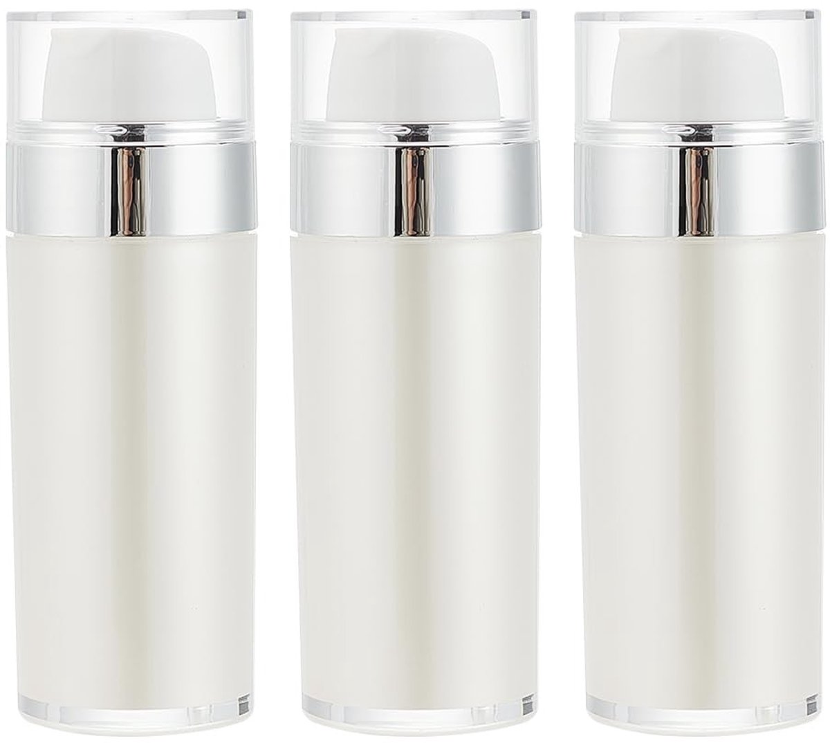 Dailygoods - 3 Stuks Airless-Pompflessen 50 ml voor Cosmeticatoepassingen