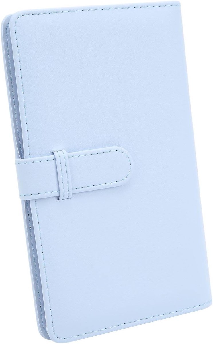 Mini Fotoalbum van PU Leer met 108 Pockets voor 12x11 Mini Camera Foto's - Hydrangea Blauw, Compact en Duurzaam