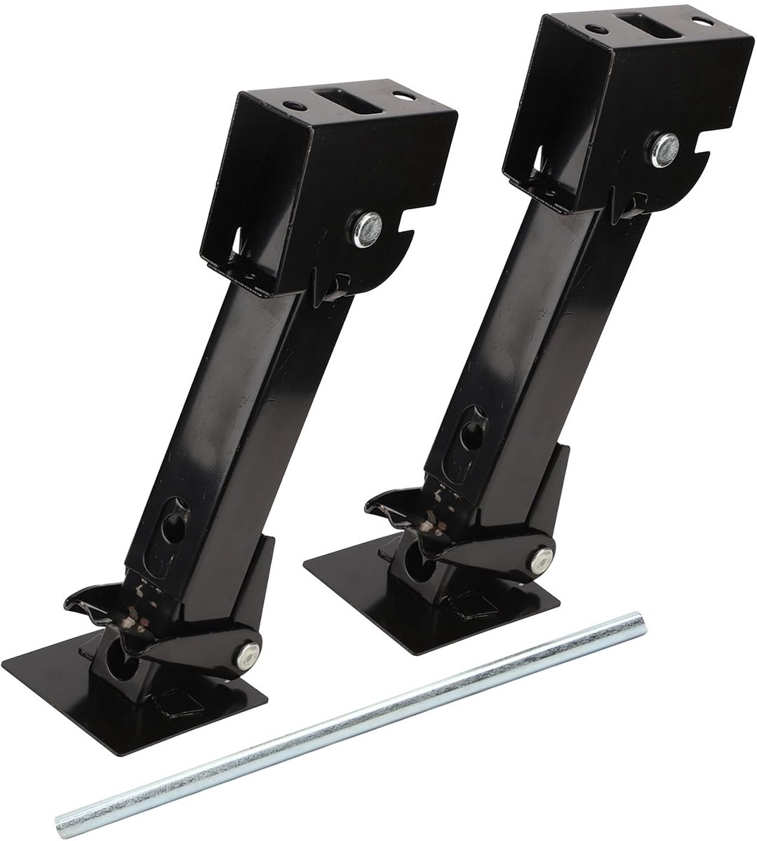 Dailygoods - Dailygoody - Aanhangerstabilisator - Camperstabilisator 295 kg - Telescopisch neerklapbaar - Ondersteuning voor auto-oplegger - Ideaal voor campe