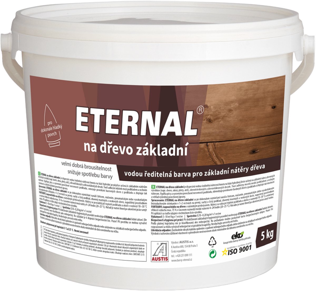 Eternal op hout basis 5 kg, Wit