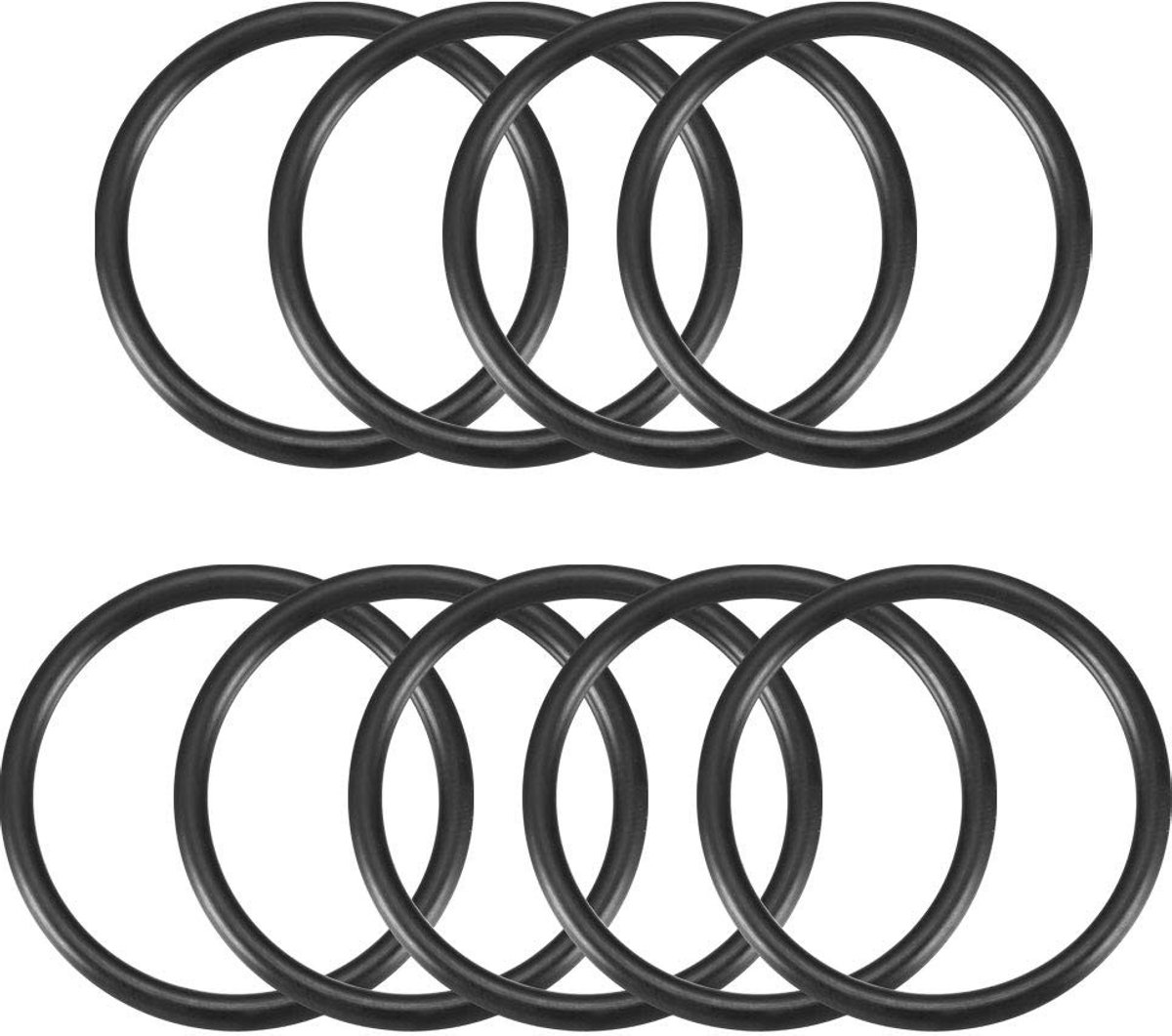 Dailygoods - Dailygoody - Nitrilrubber O-ringen 39 mm - Afdichting voor diverse toepassingen - Zwart - 9 stuks - Temperatuurbestendig van -20 °C tot 100 °C - Hoogw...