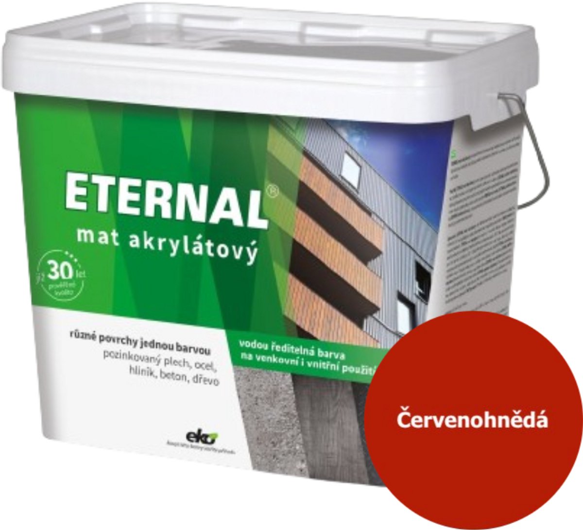 Eternal MAT Acryl 10 kg, 07 Roodbruin