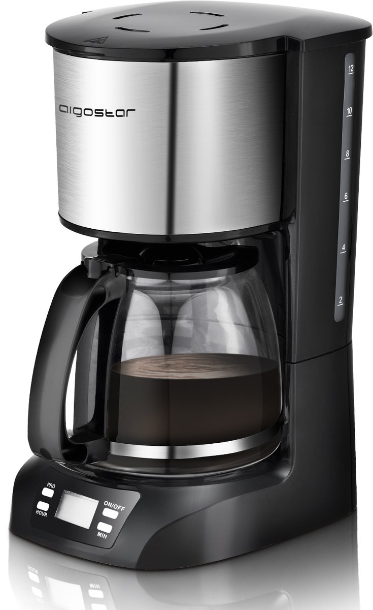 Aigostar Benno 30QUJ - Filter-Koffiezetapparaat/koffiezetapparaat filterkoffie - Zwart