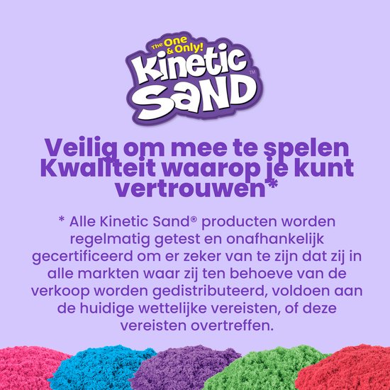 Kinetic Sand - IJstraktaties speelset met drie kleuren geurend zand - 510 g origineel Kinetic Sand - Sensorisch speelgoed