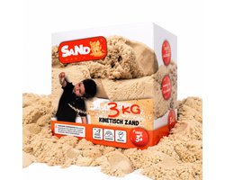 Sand Mania® kinetisch zand - 3 KG Navulling Beige / Naturel - Sensorisch Speelzand voor Kinderen