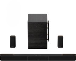 ULTIMEA Skywave Series – 7.1.4 Sound Systeem met Dolby Atmos en 10″ Draadloze Subwoofer, APP-Bediening Soundbar Zwart