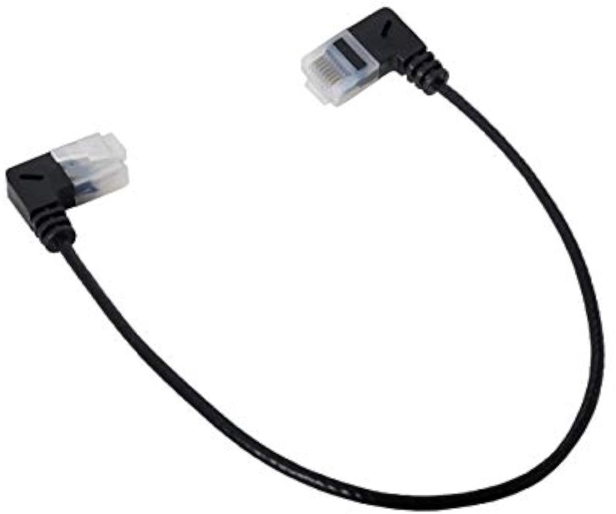Ultra Slim Cat6 Ethernet Kabel 90 Graden RJ45 UTP Netwerk Kabel 25cm voor Laptop, Router en TV Box