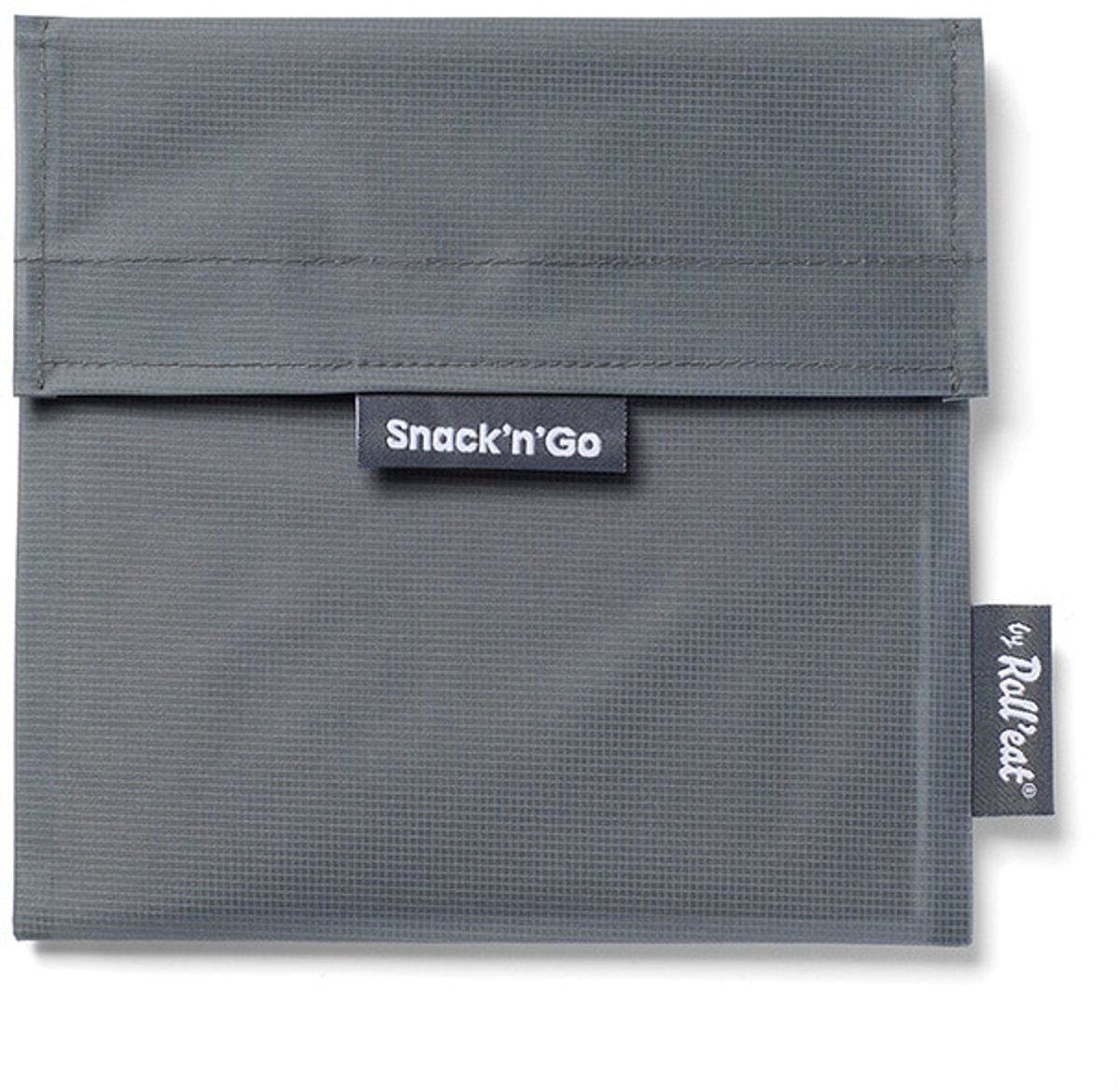 Snack’n’Go Outdoor Graphite - Duurzame Lunchzakje voor Wandelen & Kamperen – Herbruikbare Broodzak – Compact & Lichtgewicht