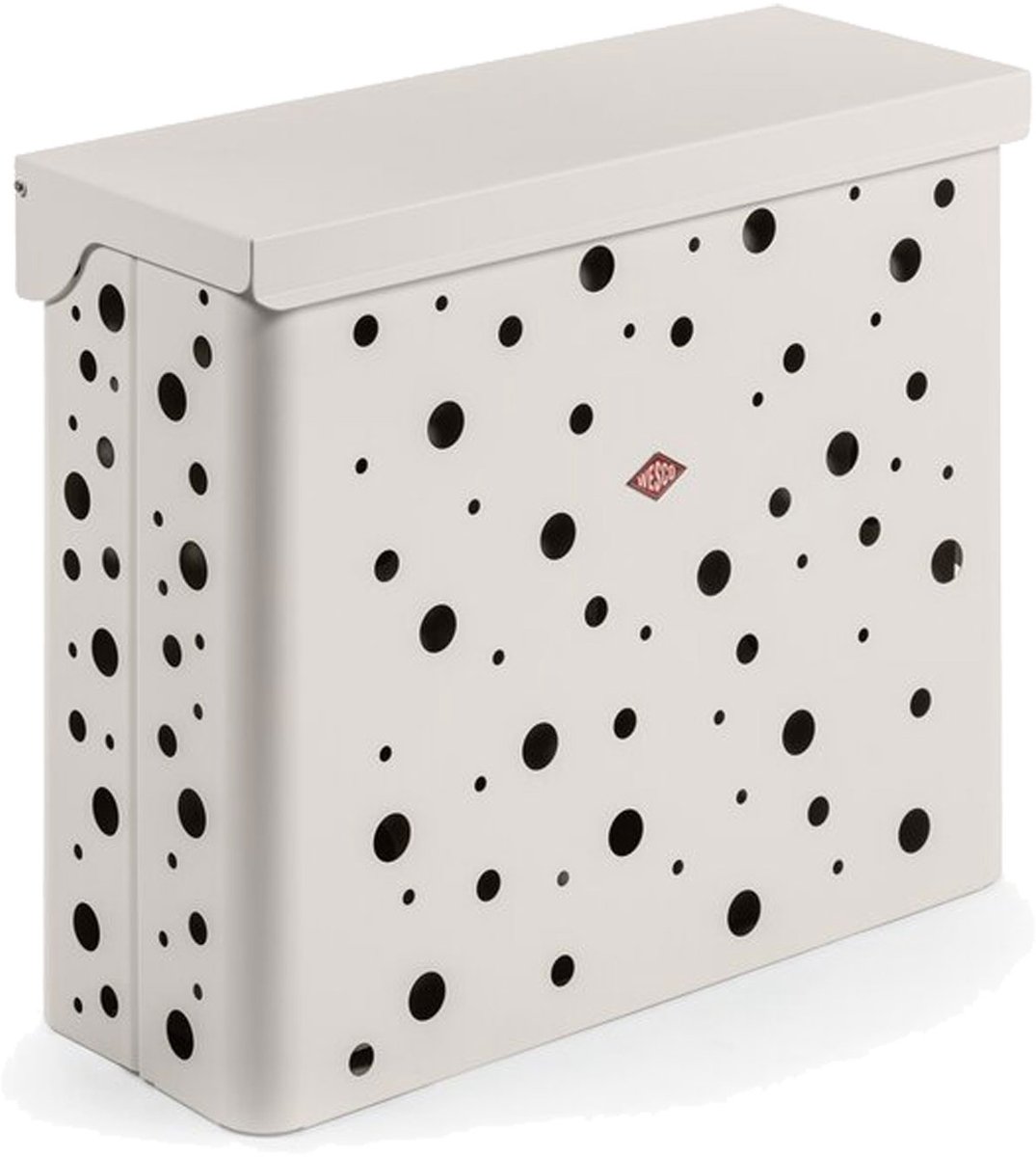 WESCO Wasmand Duo 2 met Inzet | 64 Liter | Duo Wasbox (2x32 Liter) | Metaal - Mat zand | Waskorf