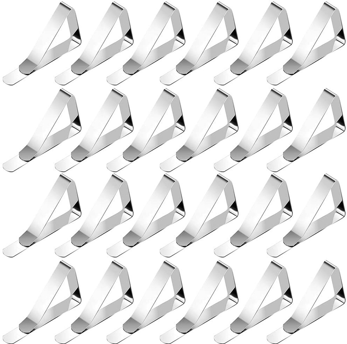Allecto - Tafelkleed Klemmen - Tafelclips - Set van 24 - Ideaal voor Buiten en Binnen - Stabiliteit voor Tafelkleed - Geschikt voor Feesten en ...
