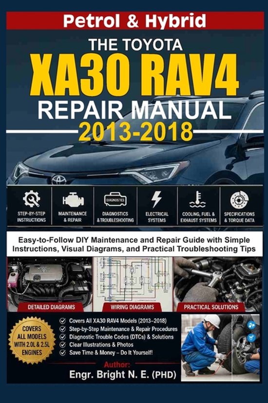 The Toyota Xa30 Rav4 Repair Manual (2013-2018) - cover