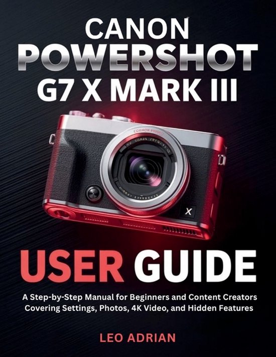 Canon PowerShot G7 X Mark III User Guide - cover