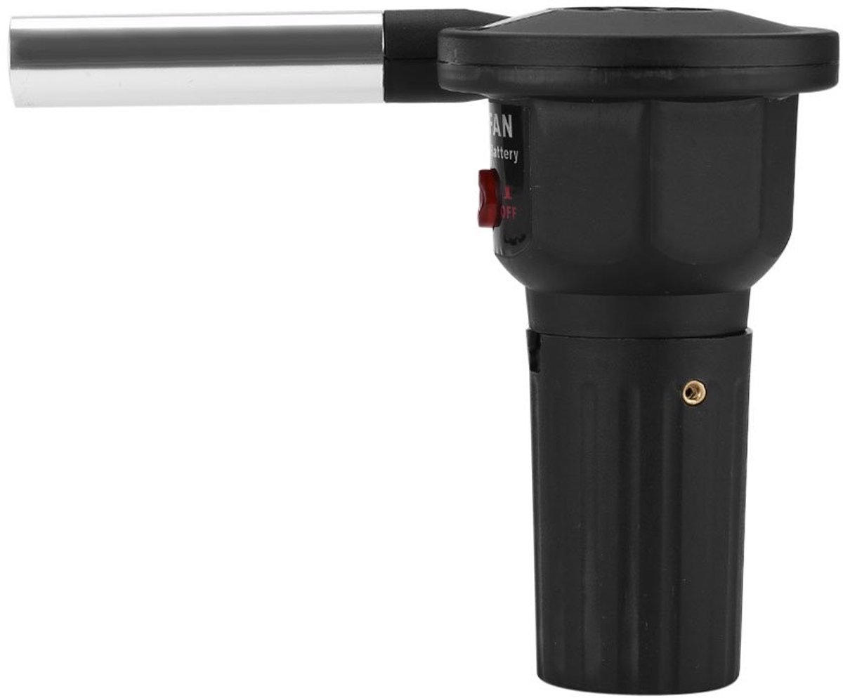 Allecto Mini fan voor grill Draagbare ventilator Ideaal voor camping Zwart Batterij aangedreven Voor grillen en ventileren