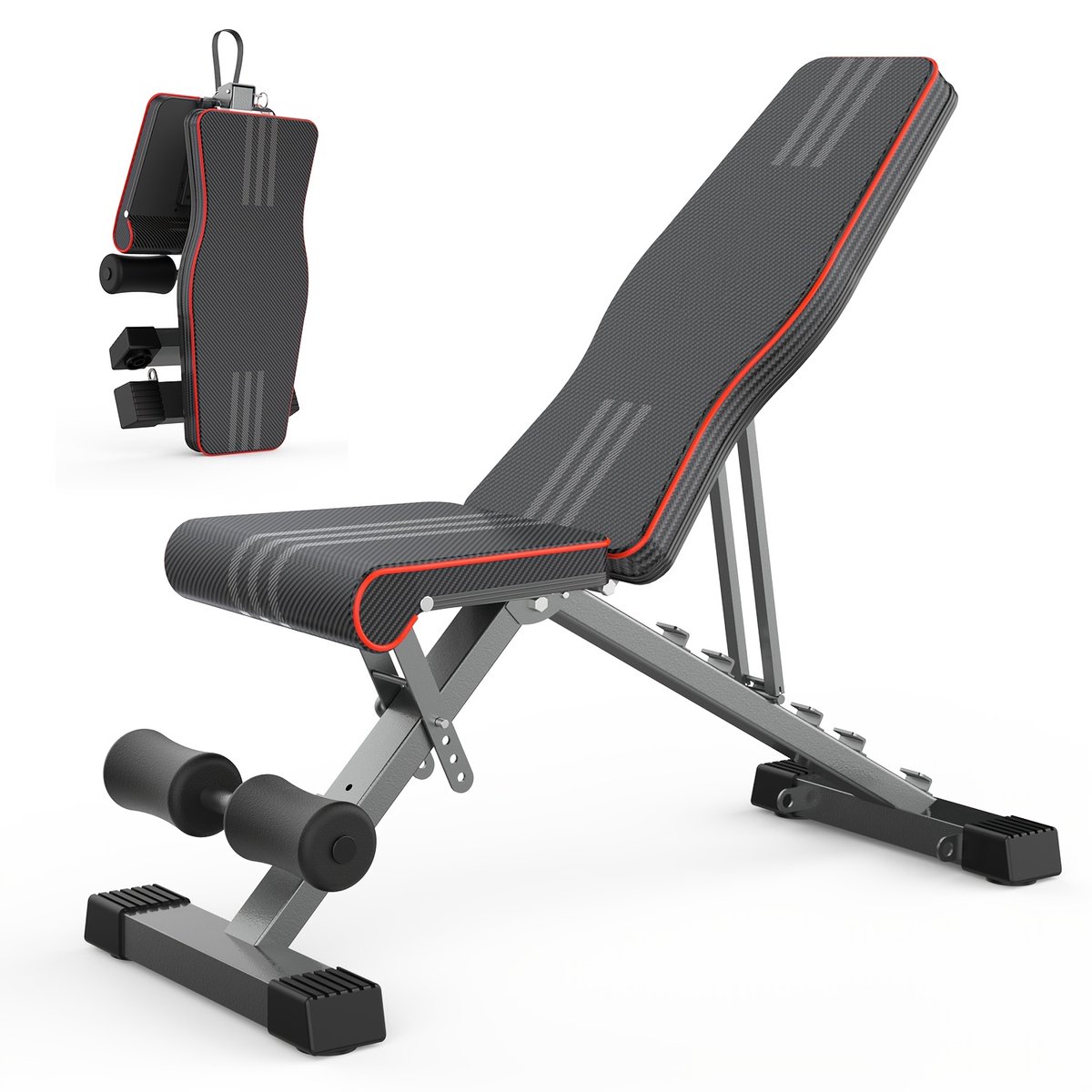 Dumbbell gewicht bench training afnemen fitness volledige lichaamssterkte workout gym – foto 2