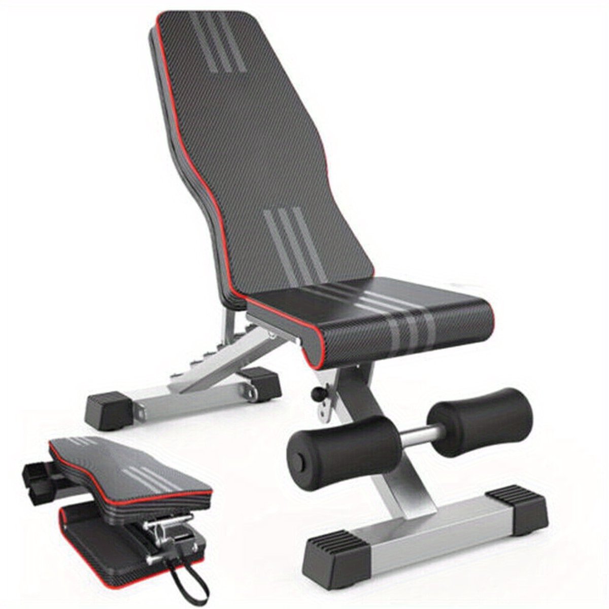 Dumbbell gewicht bench training afnemen fitness volledige lichaamssterkte workout gym – foto 3