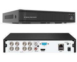 RUX® Videorecorder - Videorecorder vhs - Vhs speler - 8-Kanaals HD 1080P- Zwart - 37cm x 28cm x 10cm
