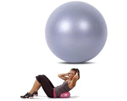 Pilates Bal 20 cm - Kleine Zachte Yogabal & Gymnastiekbal - Anti-Burst Oefenbal voor Fitness, Balans, Core Training en Fysiotherapie - Grijs
