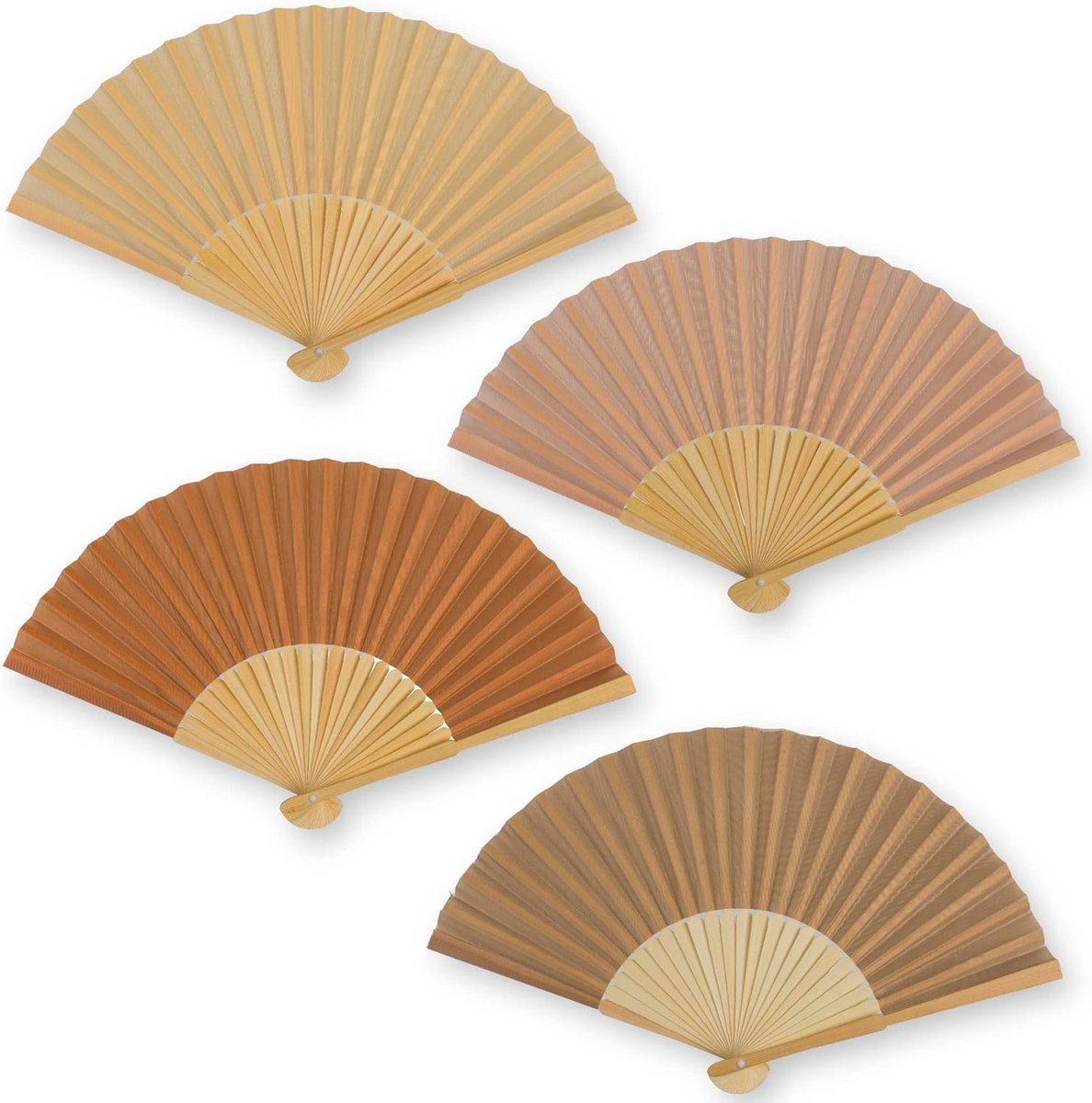 Handwaaier - Spaanse Handwaaier - Verkoeling Waaiers voor Zomerse Themperatuur - Waaier Festival - Chinese Waaier - Festival Waaier - Verkoelend - Handventilator - Tegen Opvliegers - 4 Stuks - van Imperatoris